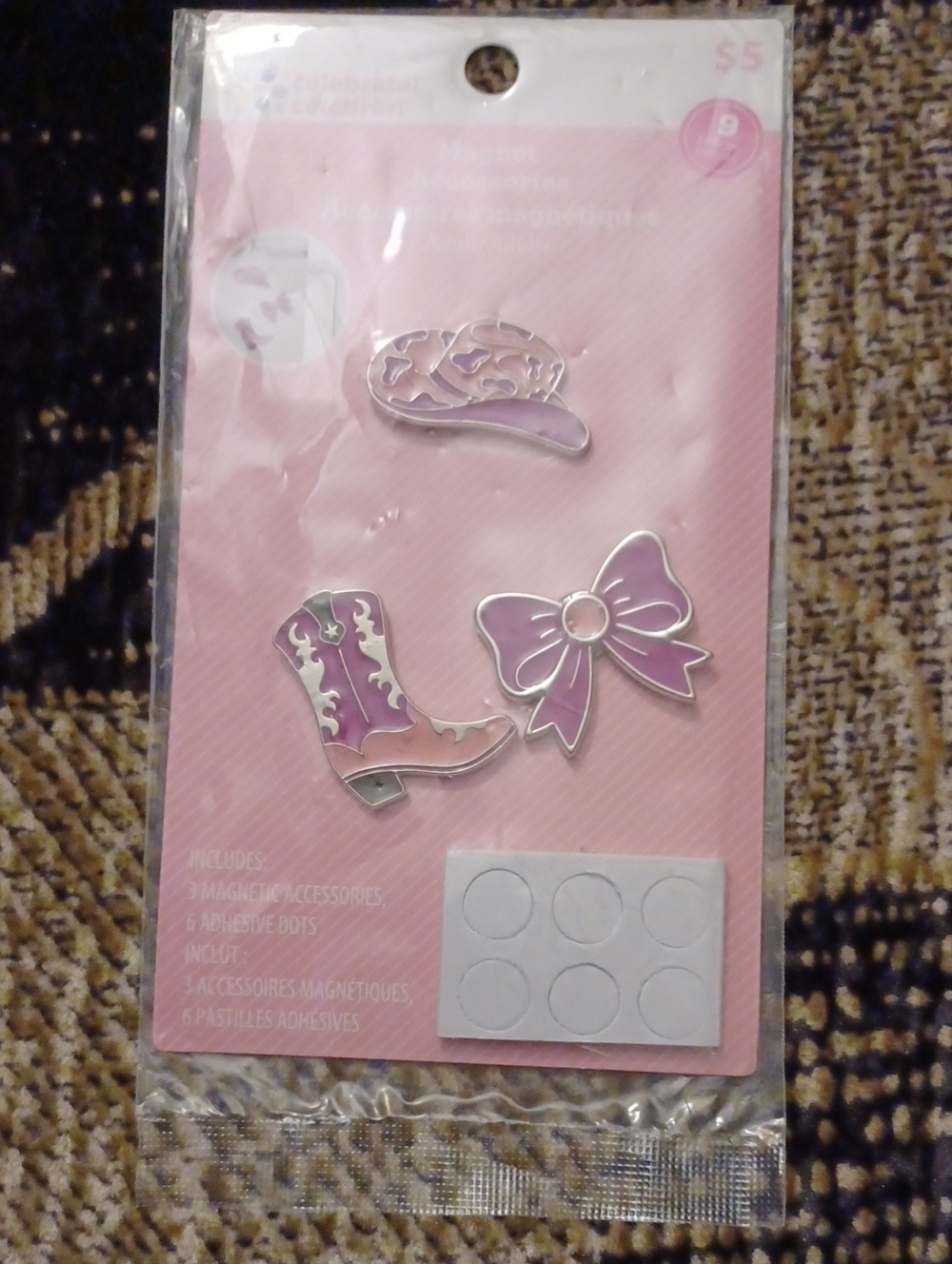 $4 Add-on New Magnetic Accessories Set - Cowgirl Boot, Bow & Hat
